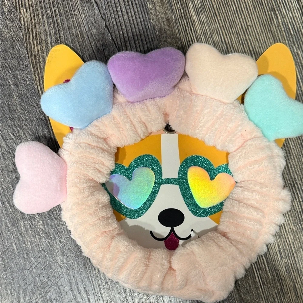 Heart-Shaped Plush Headband